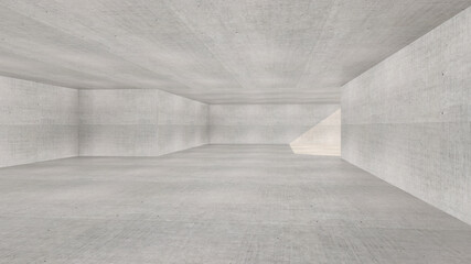  concrete wall with light coming in outdoors 3d render image ver2-2