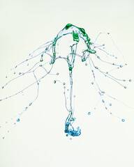 Spraying Umbrella - Liquid Drop Art