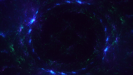 3D rendering abstract round light background