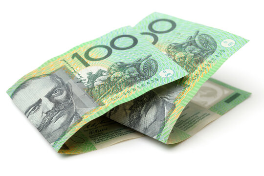 Australia Dollar, Bank note of Australia on white background