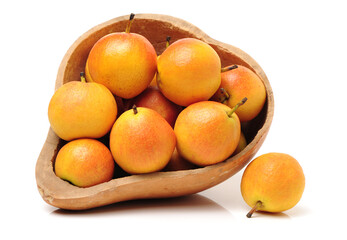 nanguo pear on white background