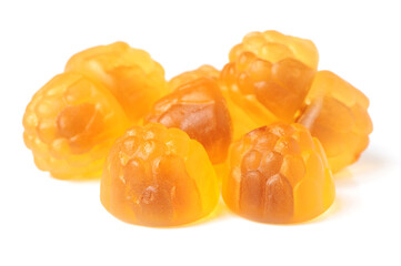 Gummy on white background