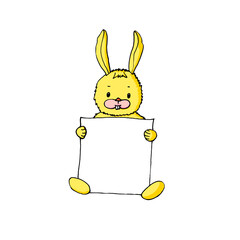 Animal kids happy rabbit