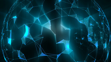Fototapeta premium abstract blue background with stars