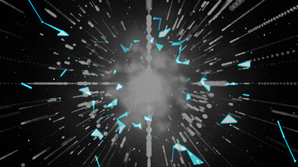 Fototapeta premium fiber optics background with lots spots