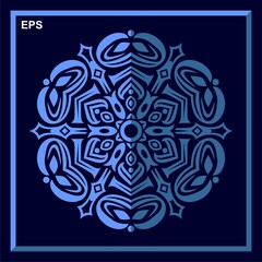 Modern vector mandala art design with a beautiful mix of colors, suitable for all advertising design needs, both for business card designs, banners, brochures and others.
EPS format files