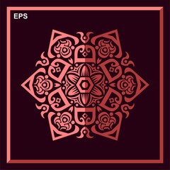 Modern vector mandala art design with a beautiful mix of colors, suitable for all advertising design needs, both for business card designs, banners, brochures and others.
EPS format files