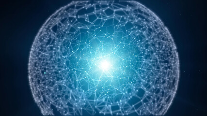 blue planet in the dark