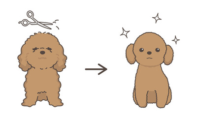 トリミングサロンの道具 アイコンイラストセット Brush Wall Mural Bru Yamamedal