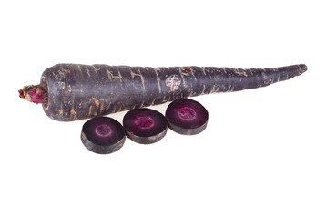 purple carrot isolated on white background