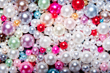 かわいいカラフルなパールの背景