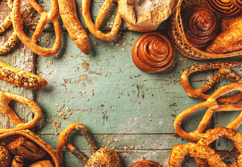 Fresh sweet bakery assortment