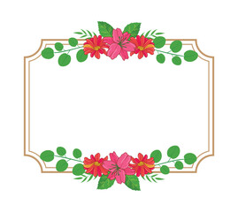 Beautiful Vector Floral Foliage Arrangements Set Graphics with elegant floral and leaves in colourful illustration. Can be used for your wedding or any invitation template