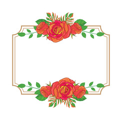 Beautiful Vector Floral Foliage Arrangements Set Graphics with elegant floral and leaves in colourful illustration. Can be used for your wedding or any invitation template