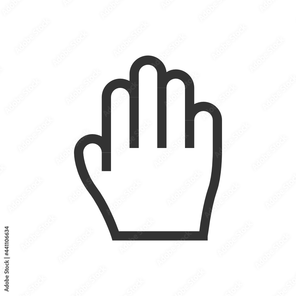 Poster move cursor outline icon