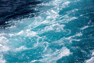 Obraz premium Abstract texture and shapes of sea waves and foam