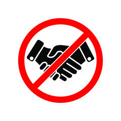 handshake. vector Flat  handshake isolated on blank background. eps 10