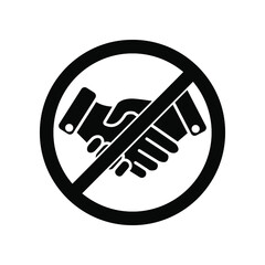 handshake. vector Flat  handshake isolated on blank background. eps 10