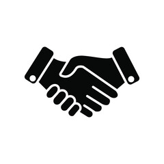 handshake. vector Flat  handshake isolated on blank background. eps 10