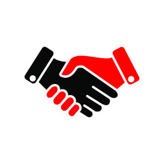 handshake. vector Flat  handshake isolated on blank background. eps 10