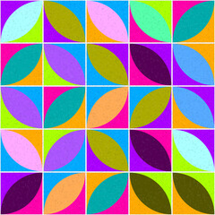 Fototapeta premium Abstract Geometric Pattern generative computational art illustration