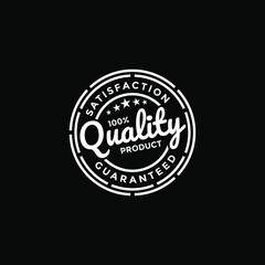 Fototapeta na wymiar 100% Guaranteed Quality Product Stamp logo design vintage