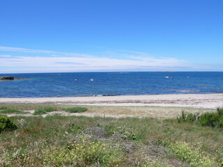 The landscape on the Quiberon peninsula. June 2021, France.