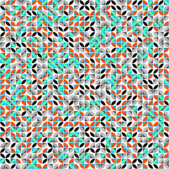 Abstract Geometric Pattern generative computational art illustration