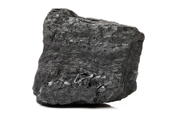 Coal on a white background