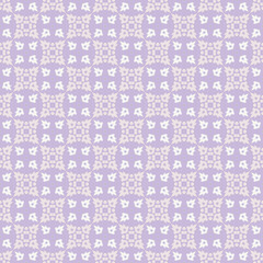 Background pattern of decorative ornament on purple background, wallpaper. Seamless pattern, texture