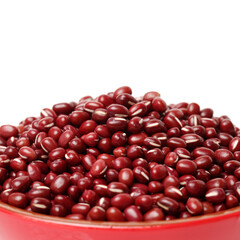 red beans isolated on white background