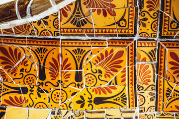 abstract ceramic mosaic tiles pattern