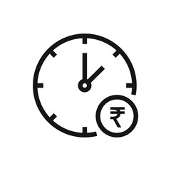 Time is money icon design vector illustration