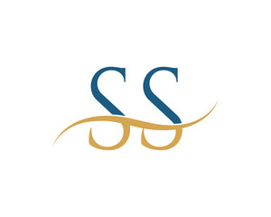 Initial letter SS, SS letter logo design
