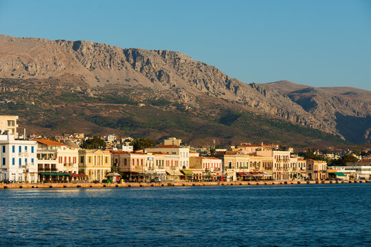 View of the port of the Greek island of Chios 