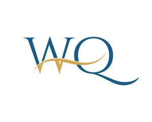 Initial letter WQ, WQ letter logo design