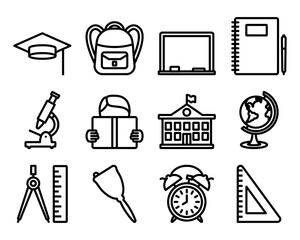 School Icon Set