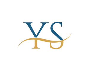 Initial letter YS, YS letter logo design