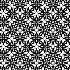 
floral seamless pattern background.Geometric ornament for wallpapers and backgrounds. Black and white pattern. 