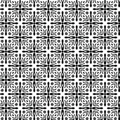 
floral seamless pattern background.Geometric ornament for wallpapers and backgrounds. Black and white pattern. 