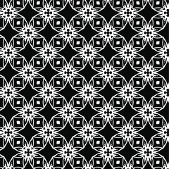 
floral seamless pattern background.Geometric ornament for wallpapers and backgrounds. Black and white pattern. 