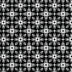 
floral seamless pattern background.Geometric ornament for wallpapers and backgrounds. Black and white pattern. 