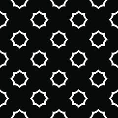 
floral seamless pattern background.Geometric ornament for wallpapers and backgrounds. Black and white pattern. 