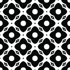 
floral seamless pattern background.Geometric ornament for wallpapers and backgrounds. Black and white pattern. 