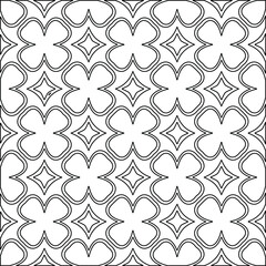 
Vector geometric pattern. Repeating elements stylish background abstract ornament for wallpapers and backgrounds. Black and white colors