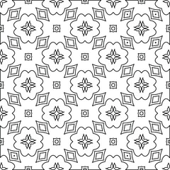 
Vector geometric pattern. Repeating elements stylish background abstract ornament for wallpapers and backgrounds. Black and white colors