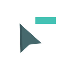 Arrow Delete Cursor flat icon