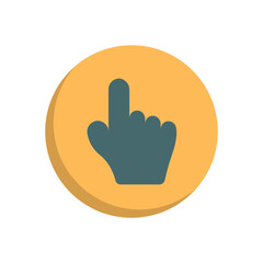 Obraz premium Click Cursor flat icon