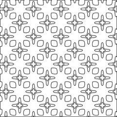 

Vector geometric pattern. Repeating elements stylish background abstract ornament for wallpapers and backgrounds. Black and white colors