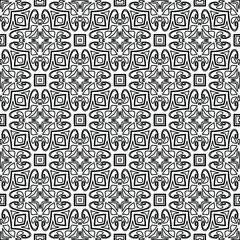 

Vector geometric pattern. Repeating elements stylish background abstract ornament for wallpapers and backgrounds. Black and white colors